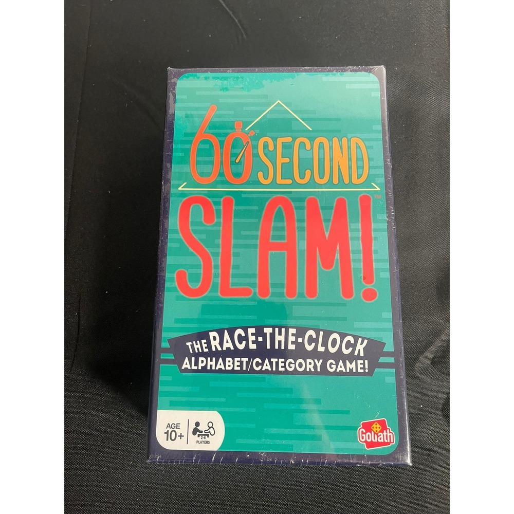 Goliath 60 Second Slam The Race The Clock Alphabet Category Game Ages 10+